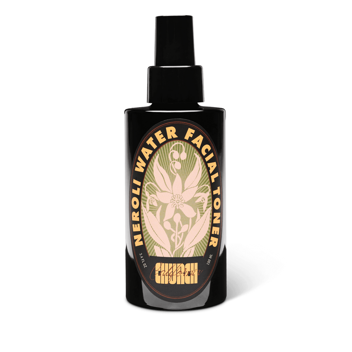 Neroli water front label