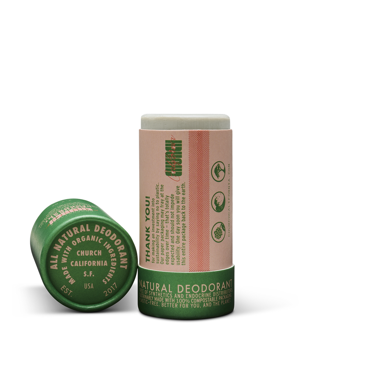 Plastic-Free, Natural Deodorant - Coastal Grove